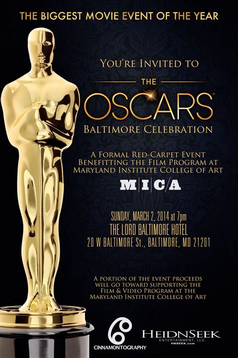 academy awards party invitations